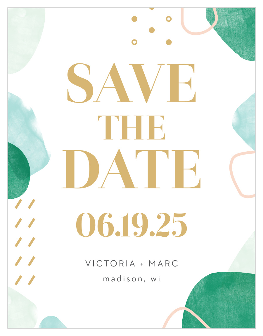 Sea Breeze Collage Save The Date Cards By Basic Invite