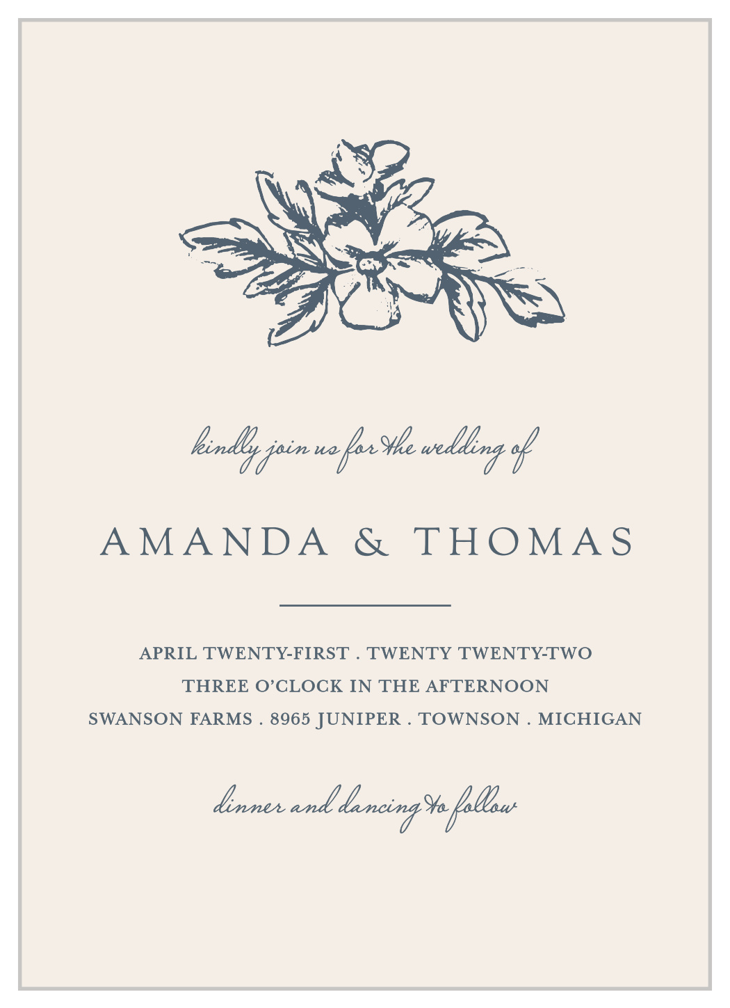 Soft Morning Wedding Invitations by 