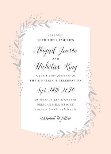 floral wedding invitations match your color style free