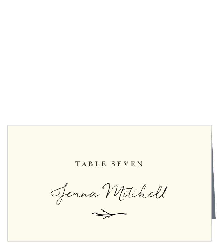 Weathered Twig Place Cards by Basic Invite