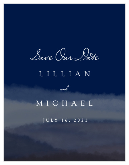 Our Majestic Views Save-the-Date Cards ensure that your loved ones mark their calendars well in advance of your special day. 