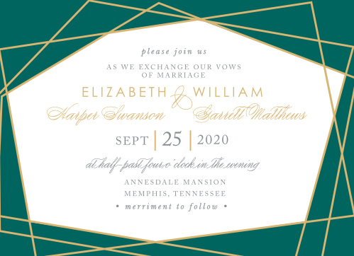 foil stamped wedding invitations gold silver rose gold basic