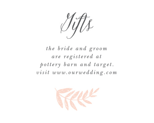 customizable wedding registry cards