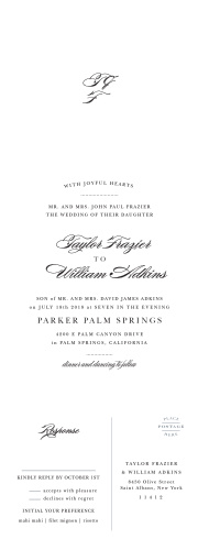 Seal and Send Wedding Invitations, All-in-One Wedding Invitations ...