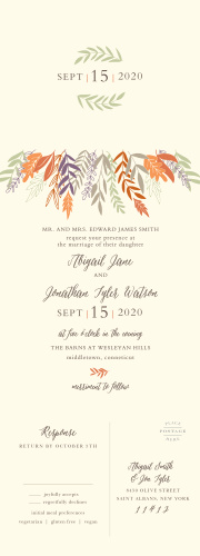 fall wedding invitations match your color style free