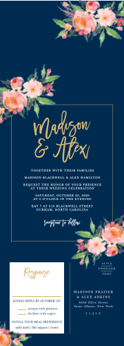 traditional wedding invitations match your color style free