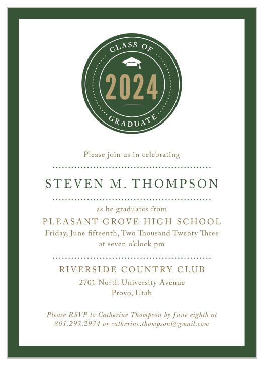 2019 Graduation Party Invitations Super Cute Easy To