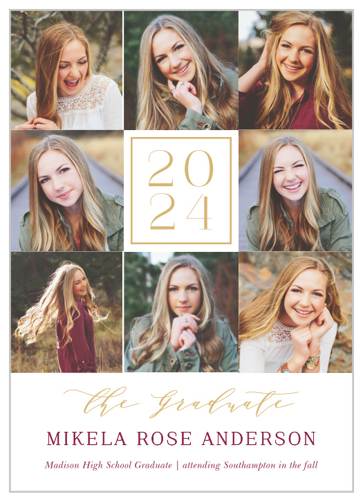 Our Framed Shots Graduation Announcements are designed for you to show off! 