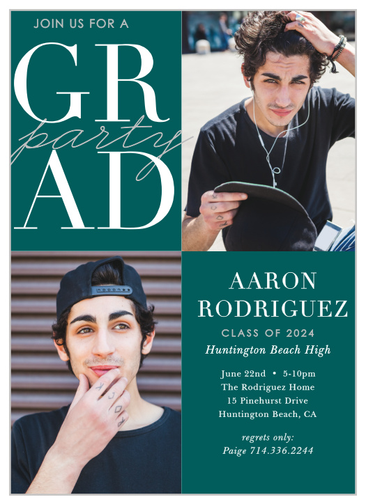 Our Made the Grade Graduation Party Invitations are a perfect choice for your graduate!