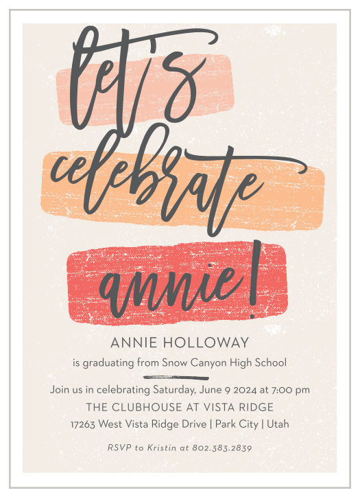 Our Celebrate the Scholar Graduation Party Invitations are the perfect fit for your graduate! 