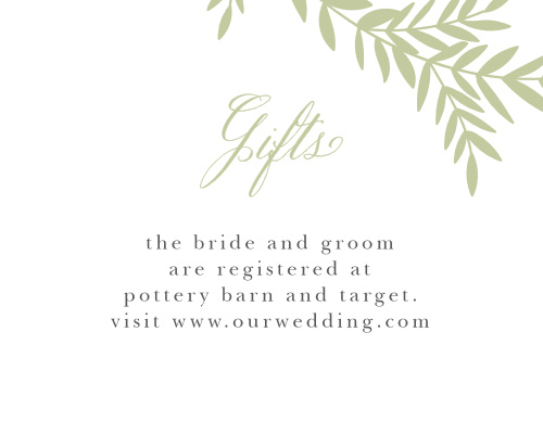 customizable wedding registry cards by basic invite