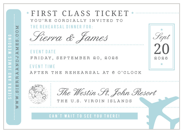 Rehearsal Dinner Invitations 