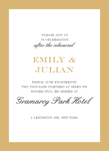 rehearsal dinner invitations match