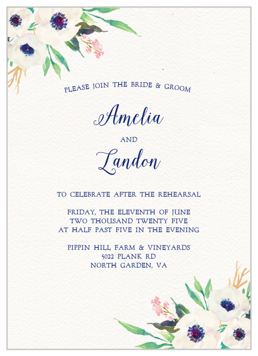 Rehearsal Dinner Invitations | Match Your Color & Style Free! - Basic ...