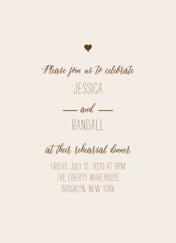 rehearsal dinner invitations match