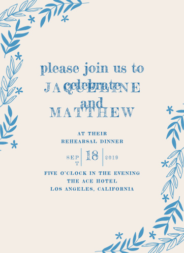 rehearsal dinner invitations match your color style free