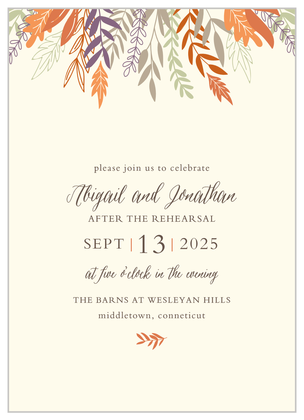 Fall Harvest Rehearsal Dinner Invitations By Basic Invite Fall Harvest Rehearsal Dinner Invitations By Basic Invite