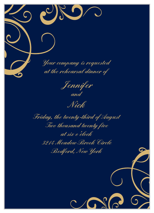 Rehearsal Dinner Invitations | Match Your Color & Style Free!