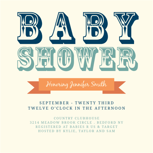 western baby shower invitations match your color style free