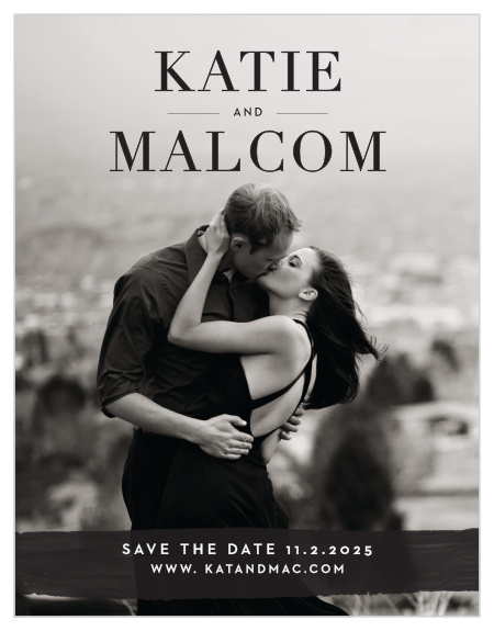 Our Modern Art Save-the-Date Cards ensure that your loved ones mark their calendars well in advance of your special day.