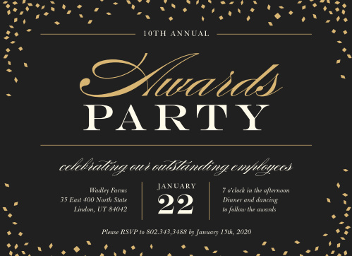 gala invitations corporate event dinner invitations basic invite