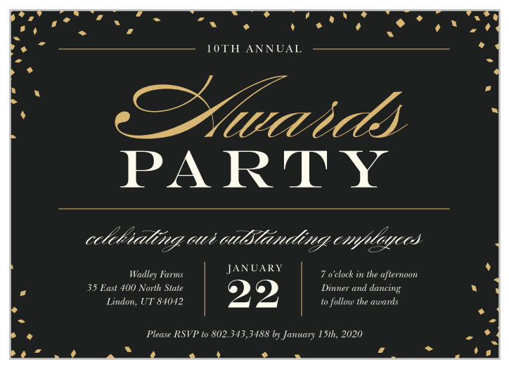 Gala Invitations | Corporate Event & Dinner Invitations