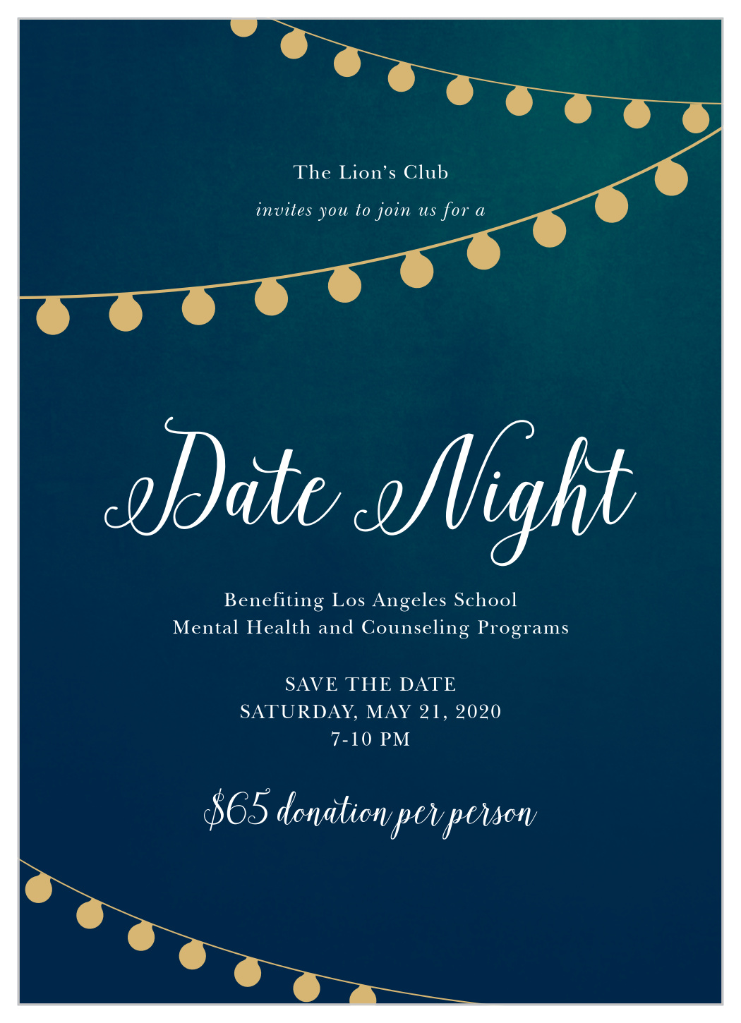 Date Night Gala Invitation by Basic Invite
