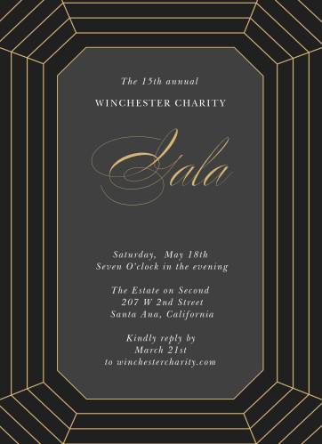 gala invitations corporate event dinner invitations basic invite