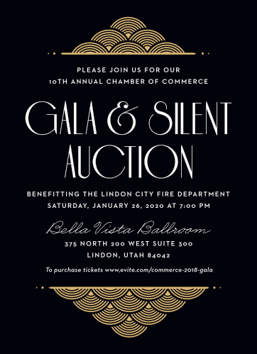 gala invitations corporate event dinner invitations basic invite