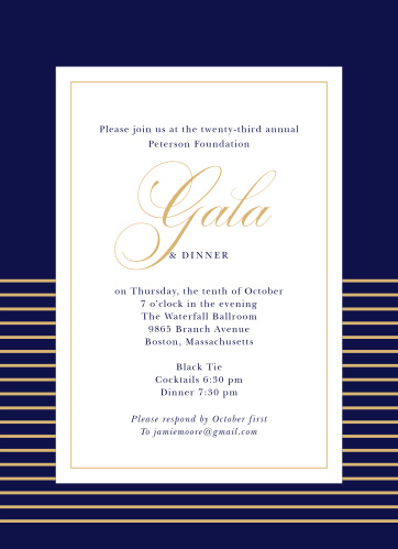 gala invitations corporate event dinner invitations basic invite