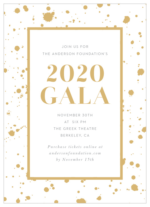 Gala Invitations | Corporate Event & Dinner Invitations - Basic Invite