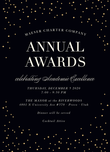 gala invitations corporate event