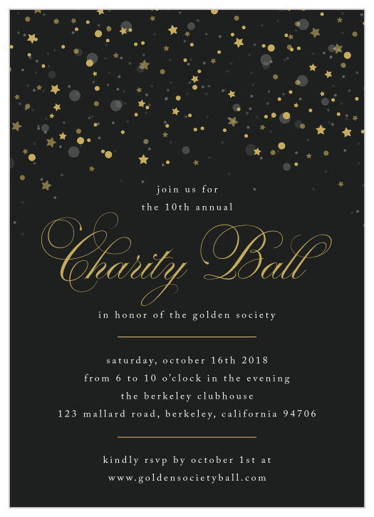 Gala Invitations | Corporate Event & Dinner Invitations - Basic Invite