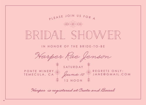 Bridal Shower Invitations & Wedding Shower Invitations | BasicInvite