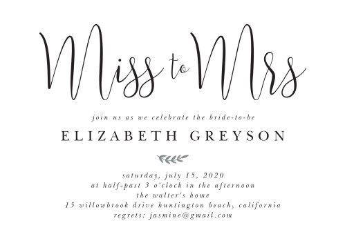 bridal shower invitations wedding