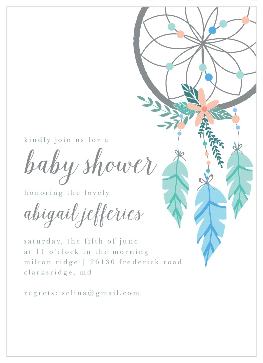 baby shower invitation card indian style