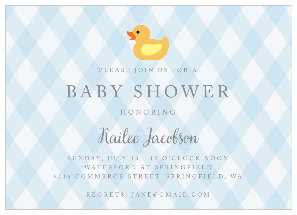 Little Duckie Baby Shower Invitations By Basic Invite