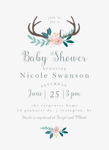 Baby Shower Invitations For Girls Basic Invite