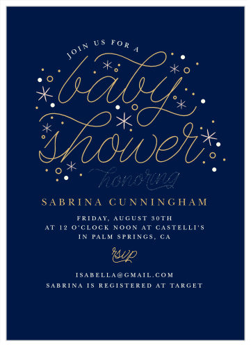 Choose our absolutely darling Sweet Stars Baby Shower Invitations to celebrate your little bundle of joy! 