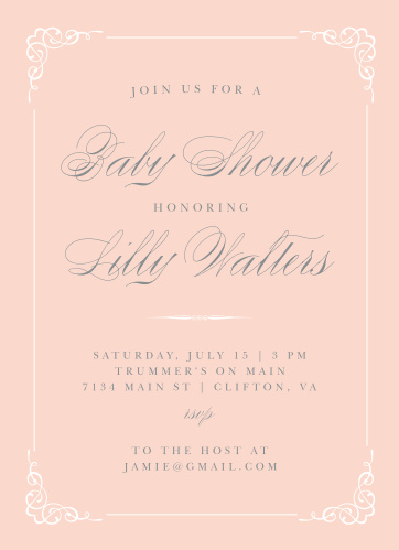 Tutu Baby Shower Invitations Match Your Color Style Free