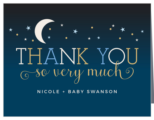 Our Twinkle Little Star Baby Shower Thank You Cards are adorably sweet!