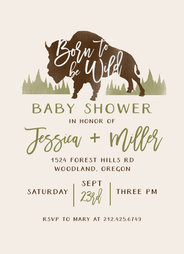 Baby Shower Invitations For Boys Basic Invite