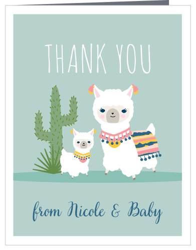 Our Llama Mama Baby Shower Thank You Cards are the perfect choice for showing your gratitude.