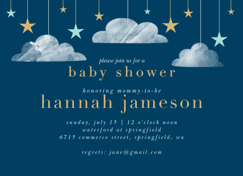 baby shower invitations for boys basic invite