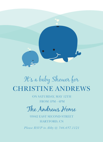 Under The Sea Baby Shower Invitations Match Your Color Style Free