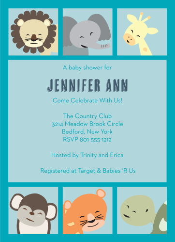 Turtle Baby Shower Invitations Match Your Color Style Free