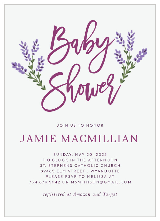 Baby In Bloom Baby Shower Invitations Match Your Color Style Free