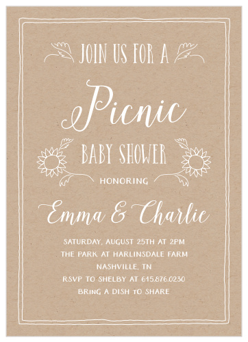 Farmers Market Baby Shower Invite Instant Download BD131 Picnic Printable Invite Locally Grown Baby Shower Editable Invitation Template