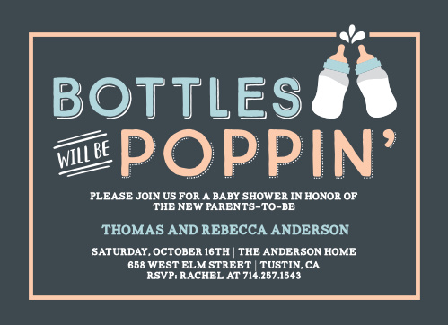 baby shower invitations for boys basic invite