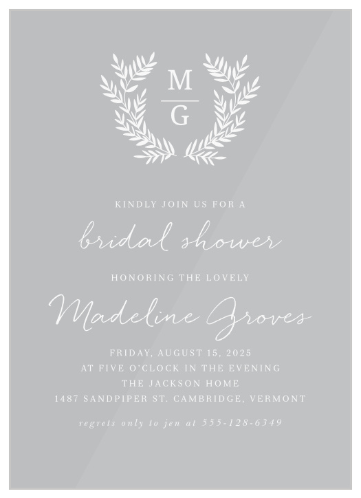 Rustic Bridal Shower Invitations Match Your Color & Style Free!